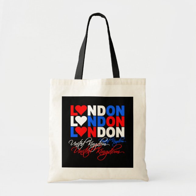 Bolsa Tote Saco de Londres (Frente)