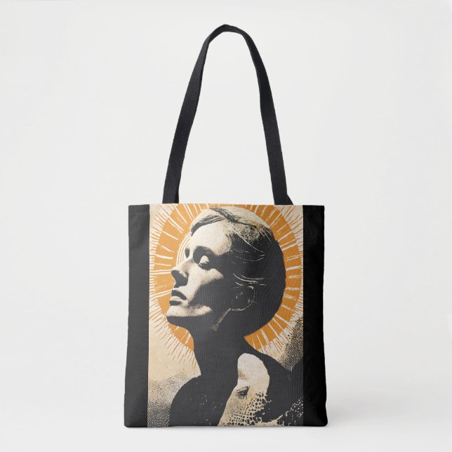 Bolsa Tote saco de madeira (Frente)