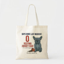 Saco de Mãe de Cachorro Engraçado Bad Blue Frenchi