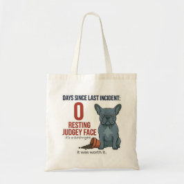 Bolsa Tote Saco de Mãe de Cachorro Engraçado Bad Blue Frenchi
