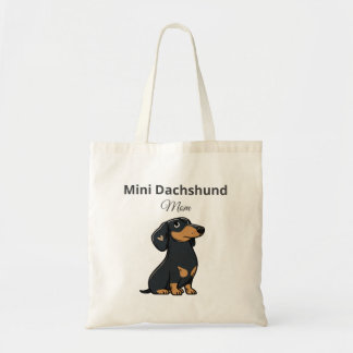 Bolsa Tote Saco de Mãe de Dachshund Mini Presente de Cachorro