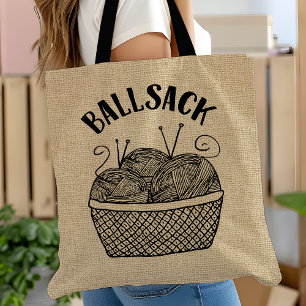 Bolsa Tote Saco de Malas Divertido Presente para Tricoteira