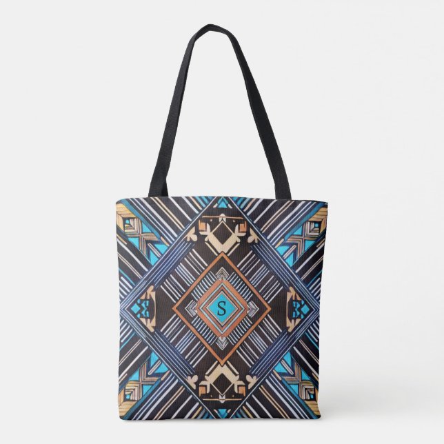 Bolsa Tote Saco de Mandala da Terra (Verso)