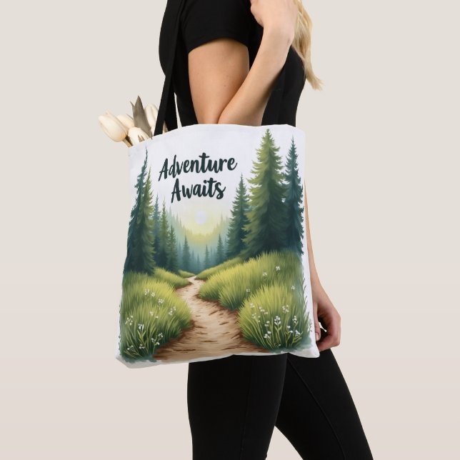 Bolsa Tote Saco de mão Adventure Awaits (Close Up)