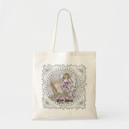 Bolsa Tote Saco de mão Anjo Rezando Terço Cristão