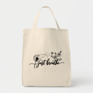 Bolsa Tote Saco de mão 'Apenas Respire' Citações Inspiradoras