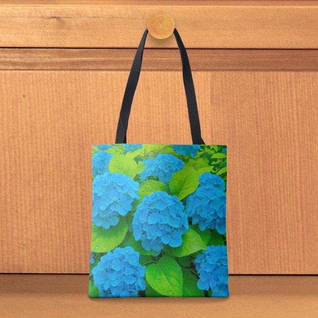 Bolsa Tote Saco de mão Blue Hydrangeas (Tote bag with blue hydrangeas)