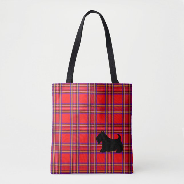 Bolsa Tote Saco de mão Clássico do Terrier Escocês de Present (Frente)