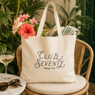 Bolsa Tote Saco de mão Club Seventy Vintage Birthday