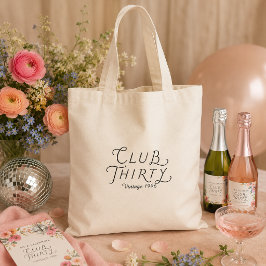 Bolsa Tote Saco de mão Club Thirty Personalizado de Aniversár