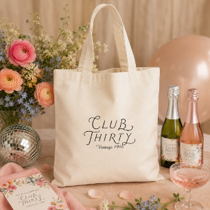 Bolsa Tote Saco de mão Club Thirty Personalizado de Aniversár