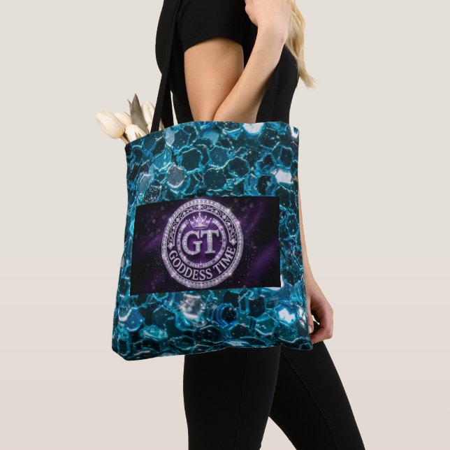 Bolsa Tote Saco de mão com estampa total Goddess Time GT (Close Up)