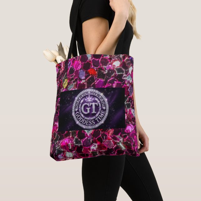 Bolsa Tote Saco de mão com estampa total Goddess Time GT (Close Up)