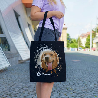 Bolsa Tote Saco de mão com foto de animal de estimação person