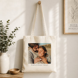 Bolsa Tote Saco de mão com foto de casal | Lembrança personal