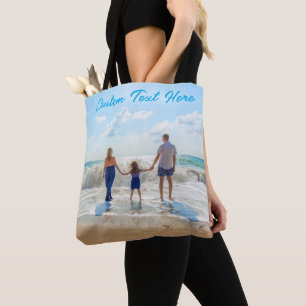 Bolsa Tote Saco de mão com foto personalizada Presente com su