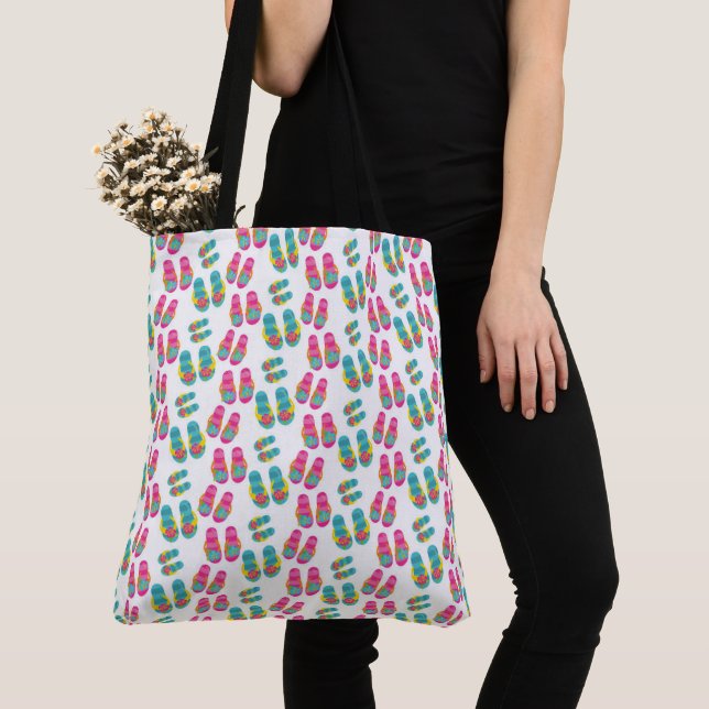 Bolsa Tote Saco de mão com impressão total, grande (Close Up)