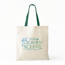 Saco de mão com logotipo da Escola Ogburn