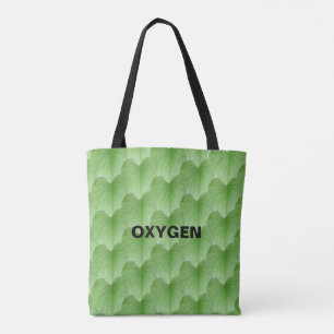 Bolsa Tote Saco de mão com padrão de folha em forma de coraçã