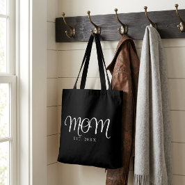 Bolsa Tote Saco de mão com texto Mãe Fundada Presente de Nova