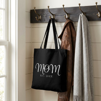 Bolsa Tote Saco de mão com texto Mãe Fundada Presente de Nova
