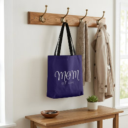 Bolsa Tote Saco de mão com texto Mãe Fundada Presente para No
