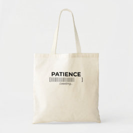 Bolsa Tote Saco de mão com tipografia de carregamento de paci