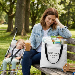 Bolsa Tote Saco de mão com tipografia moderna humor engraçado