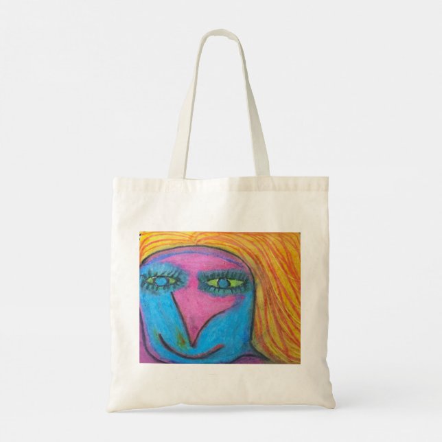 Bolsa Tote Saco de mão Crazy Art 1 (Verso)