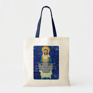 Bolsa Tote Saco de mão cristão da Virgem Maria Bendita