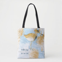 Bolsa Tote Saco de mão da Casa de Férias do Maçarico-de-bico-