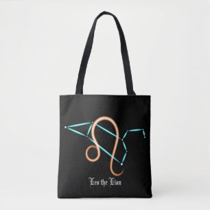 Bolsa Tote Saco de mão da constelação do zodíaco Leão