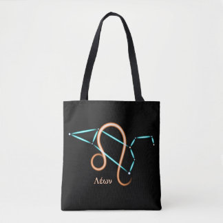 Bolsa Tote Saco de mão da constelação do zodíaco Leão
