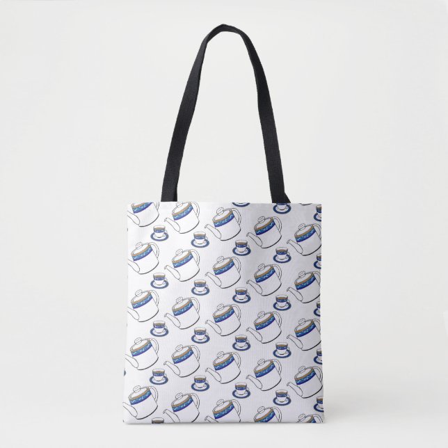 Bolsa Tote saco de mão da hora do chá (Frente)