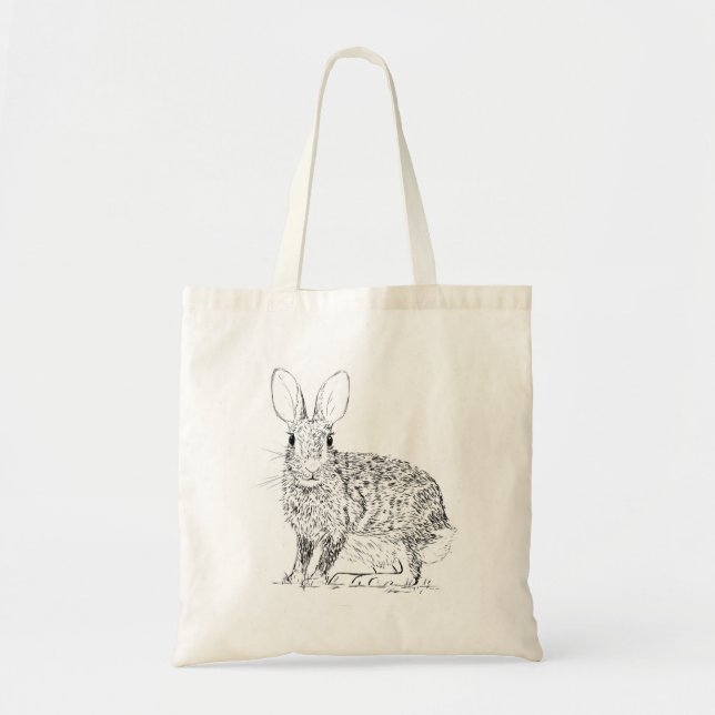 Bolsa Tote Saco de mão da lebre (Frente)