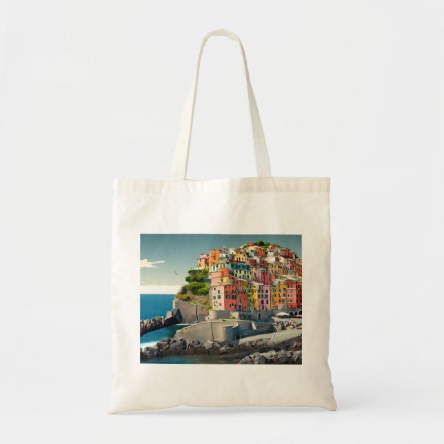 Bolsa Tote Saco de mão das Cinco Terras (5 terras 3) (Frente)