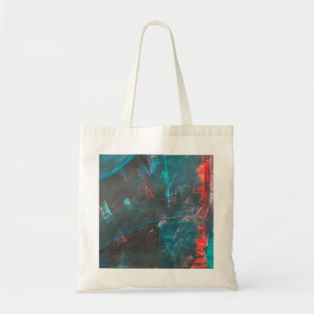 Bolsa Tote Saco de mão de Arte Abstrata (Frente)