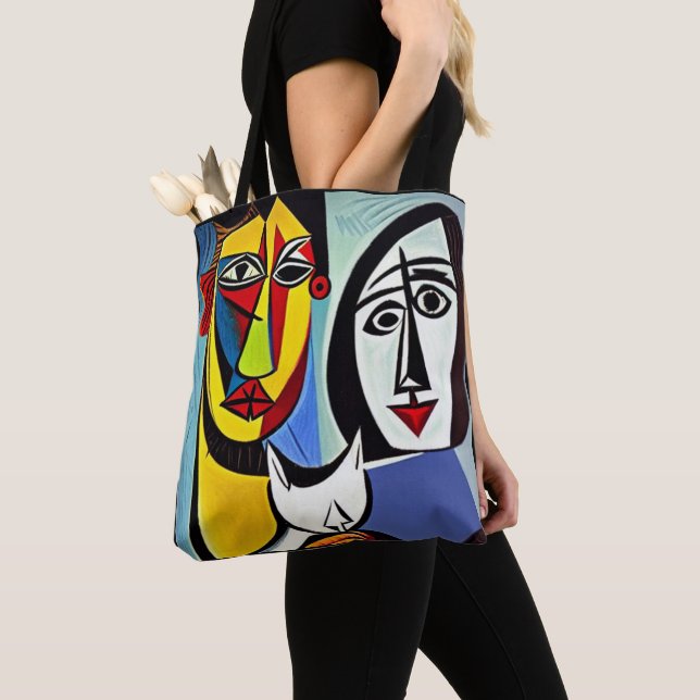 Bolsa Tote Saco de mão de Arte Abstrata (Close Up)