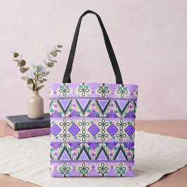 Bolsa Tote Saco de mão de arte folclórica Boho