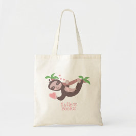 Bolsa Tote Saco de mão de biblioteca de nuvens de corações de