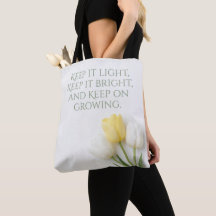 Saco de mão de Buquê de Tulipas Inspirador