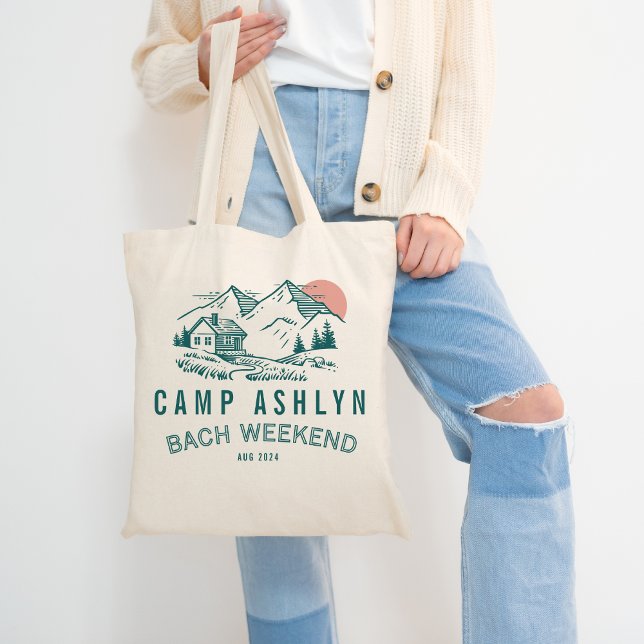 Bolsa Tote Saco de mão de cabine de montanha Camp Bachelorett (Criador carregado)