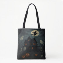 Saco de mão de Casa Assombrada de Halloween