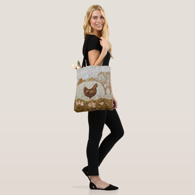 Bolsa Tote Saco de mão de fazenda de frango com impressão tot (No(a) Modelo)