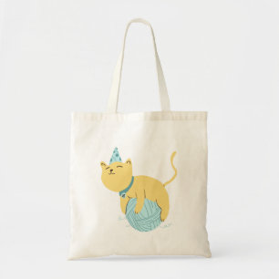 Bolsa Tote Saco de mão de gato e lã