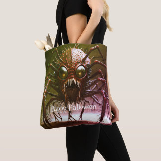 Bolsa Tote Saco de mão de Halloween do Monstro Vermelho
