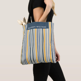 Bolsa Tote Saco de mão de linhas coloridas