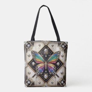 Bolsa Tote Saco de mão de luxo em estilo Rainbow Butterfly Di