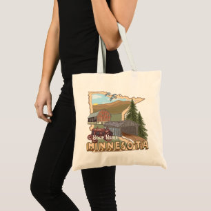 Bolsa Tote Saco de mão de Minnesota