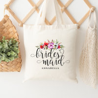 Saco de Mão de Noiva com Buquê Floral